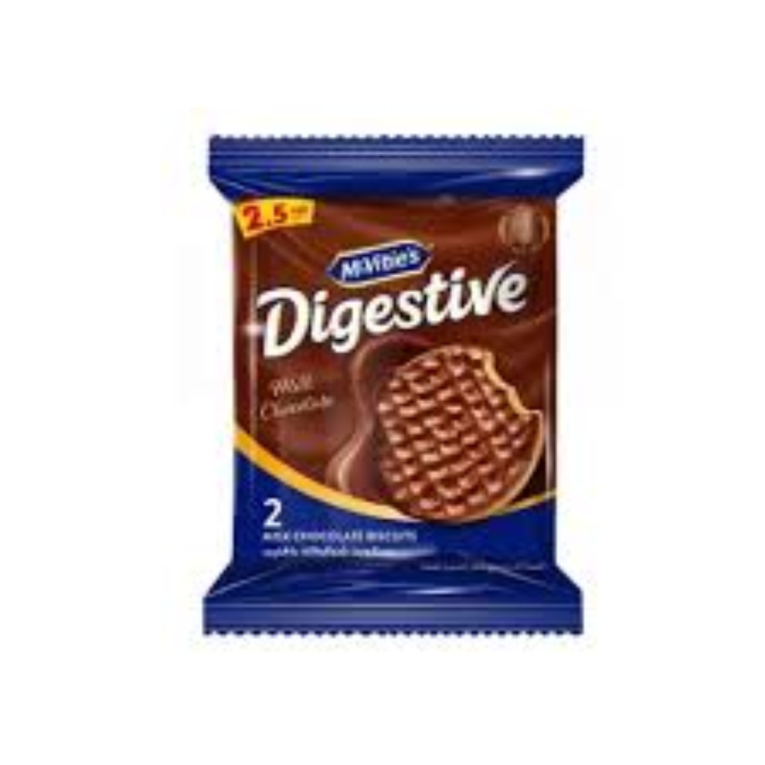 MACVITIES 2 PACK 33.3G DIG MILK CHOC BIS